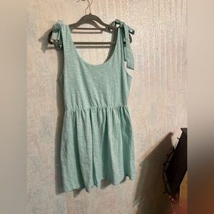 Altar'd State Mint Green, Bows On Shoulders, Mini Dress, Sz Sm